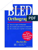 Bled Orthographe PDF
