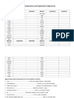 Comparative Superlative TEST