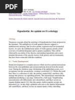 Hypodontia: An Update On It 'S Etiology