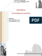 Chpaitre 02 Caracteristiques Des Materiaux: Définition Béton (BAEL91 A.2.1) Acier (BAEL91 A.2.2)