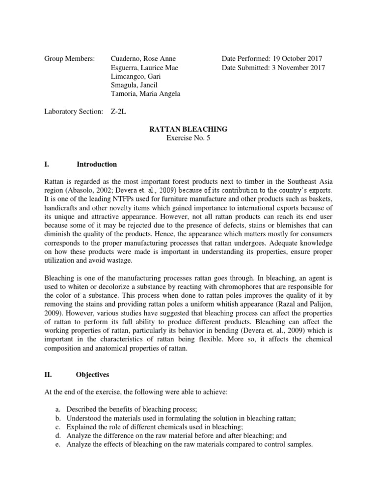 Rattan Bleaching Bleach Hydrogen Peroxide