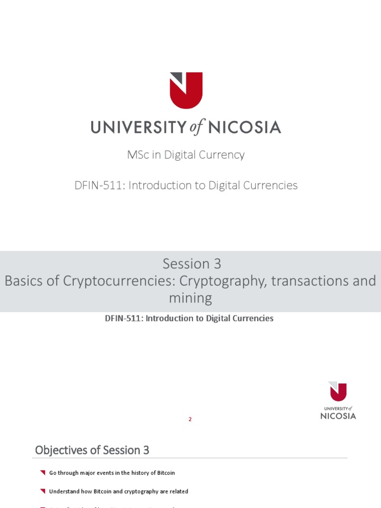 Introduction to Bitcoin and Cryptography | PDF | Bitcoin | Public Key  Cryptography