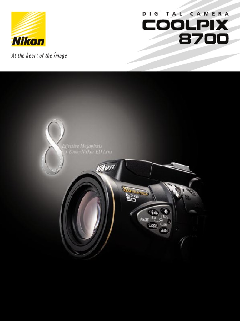 Nikon coolpix 8700 - Photo, audio & vidéo