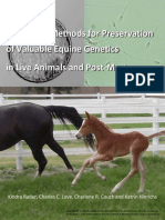 Manual of Methods For Preservation of Valuable Equine Genetics