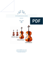 Instrumentos de cuerda: violín y viola