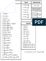 Integrales Indefinidas Formulario