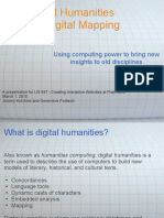 Digital Humanities and Digital Mapping