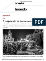 Adrian Silva - O Crepúsculo da Democracia — CartaCapital
