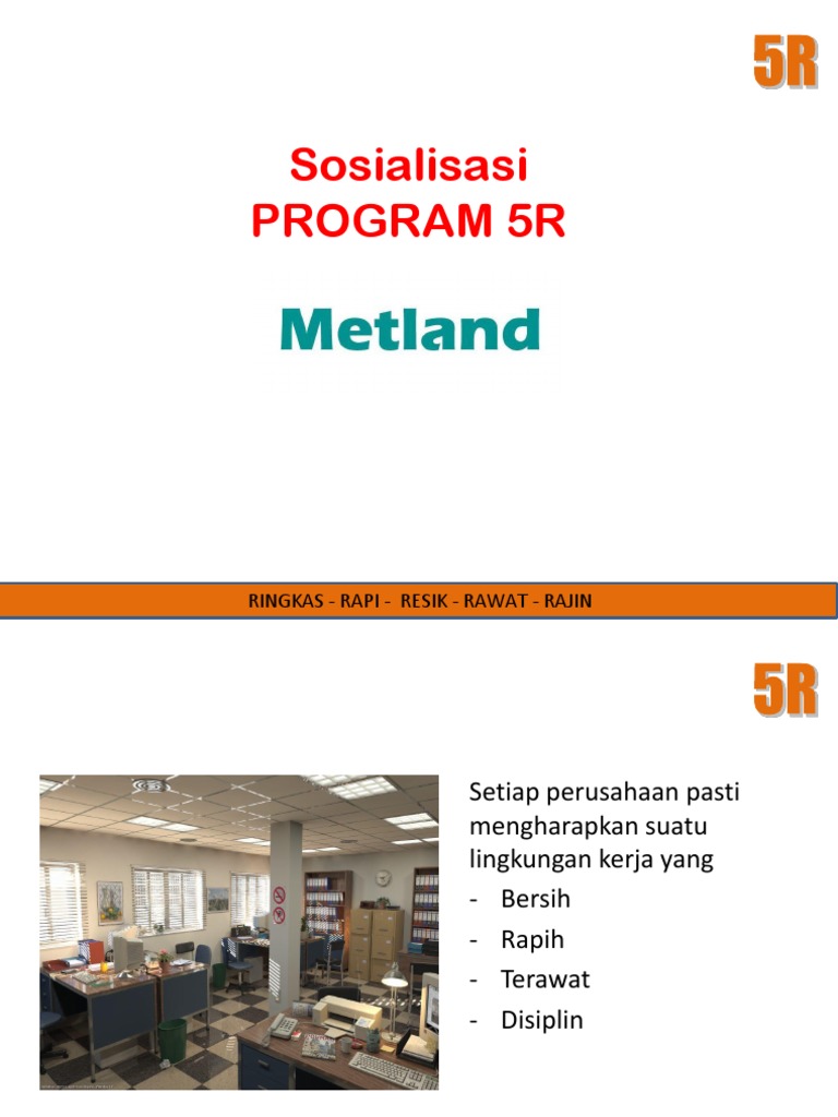 Sosialisasi Program 5r Ringkas Rapi Resik Rawat Ra PDF | PDF