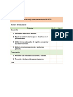 Lista de Cotejo Silueta