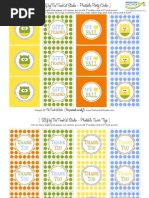 Give Thanks Collection - Party Circles and Favor Tags - The TomKat Studio