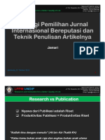 Materi Kiat Sukses Publikasi Jurnal