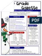 1 Grade Gazette: The Week of December 3 - December 7