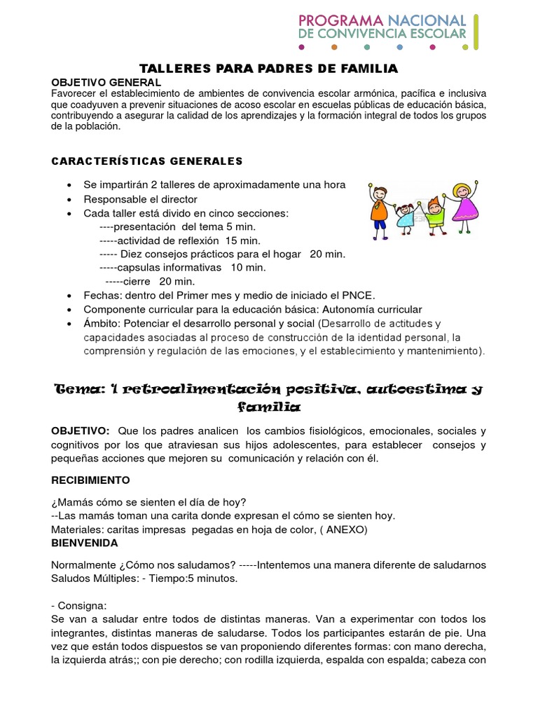 Talleres para Padres sobre Emociones | PDF | Las emociones | Adolescencia