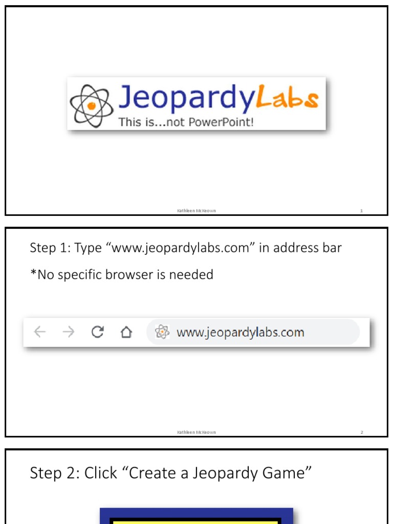 Jeopardy Labs Tutuorial | PDF | Hyperlink | Hypertext