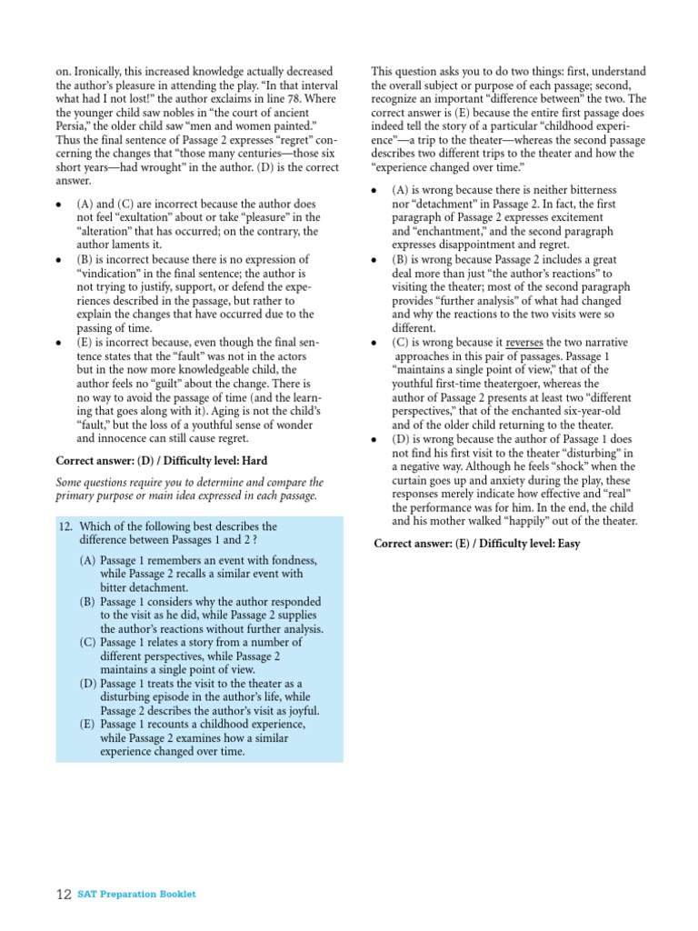 Correct Answer: (D) / Difficulty Level: Hard | PDF | Neuroscience ...