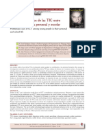 Usos Problemáticos de Las TIC Entre Jóvenes en Su Vida Personal y Escolar
