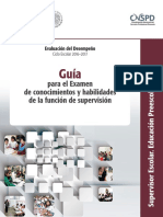 Guia para examen de conocimientos y habilidades de la función de supervisión