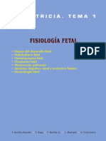 Fisiología Fetal Obstetricia. Tema 1 PDF