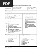 Lesson Plan 17 - Year 10s Physics