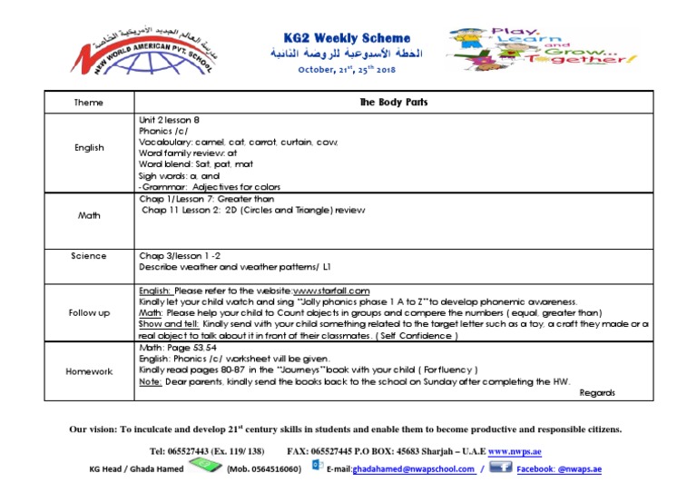 Week 3 Weekly Plan-October 21-25 1 | PDF | Foreign Language Studies