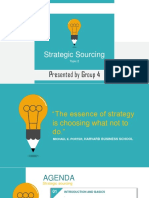 Strategic Sourcing: Presented by Group 4