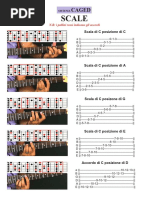 "Caged",  Accordi e Scale per chitarra