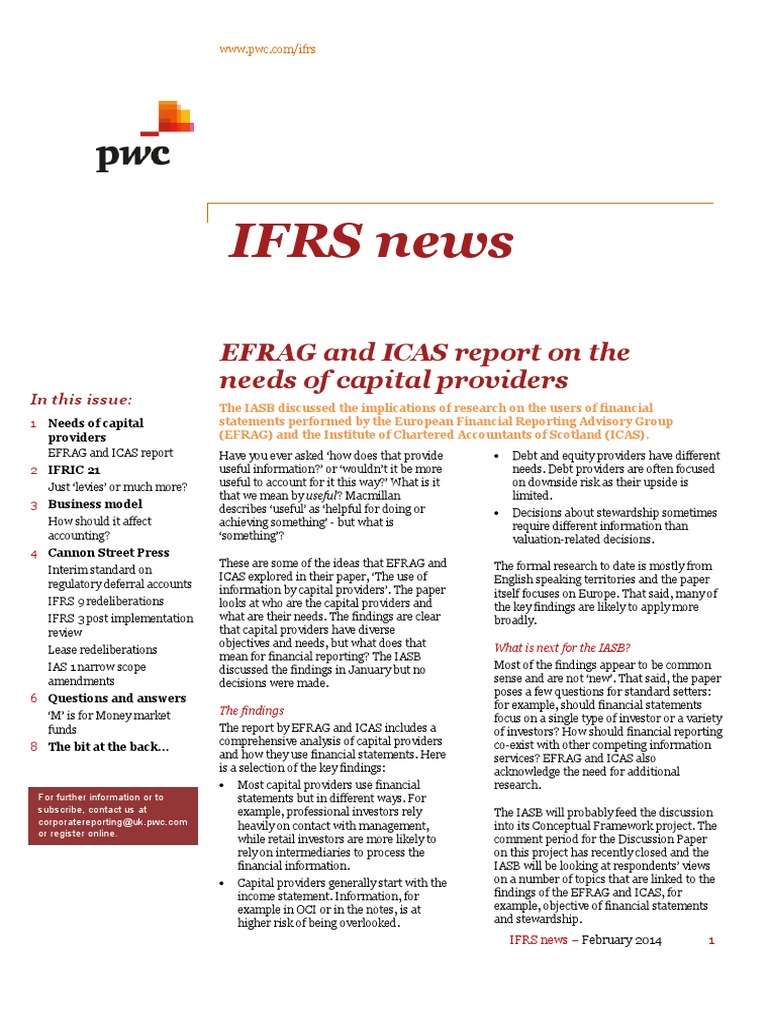 Ifrs News February 2014 | PDF | International Financial Reporting ...
