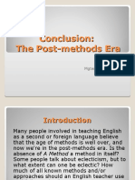 Conclusion+the Post-methods Era