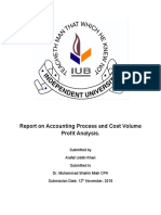 Accounting Process and Cost Volume Profit Analysis