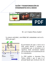 Migración y transformación de contaminantes en la Zona No Saturada