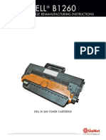 Dell B1260: Toner Cartridge Remanufacturing Instructions