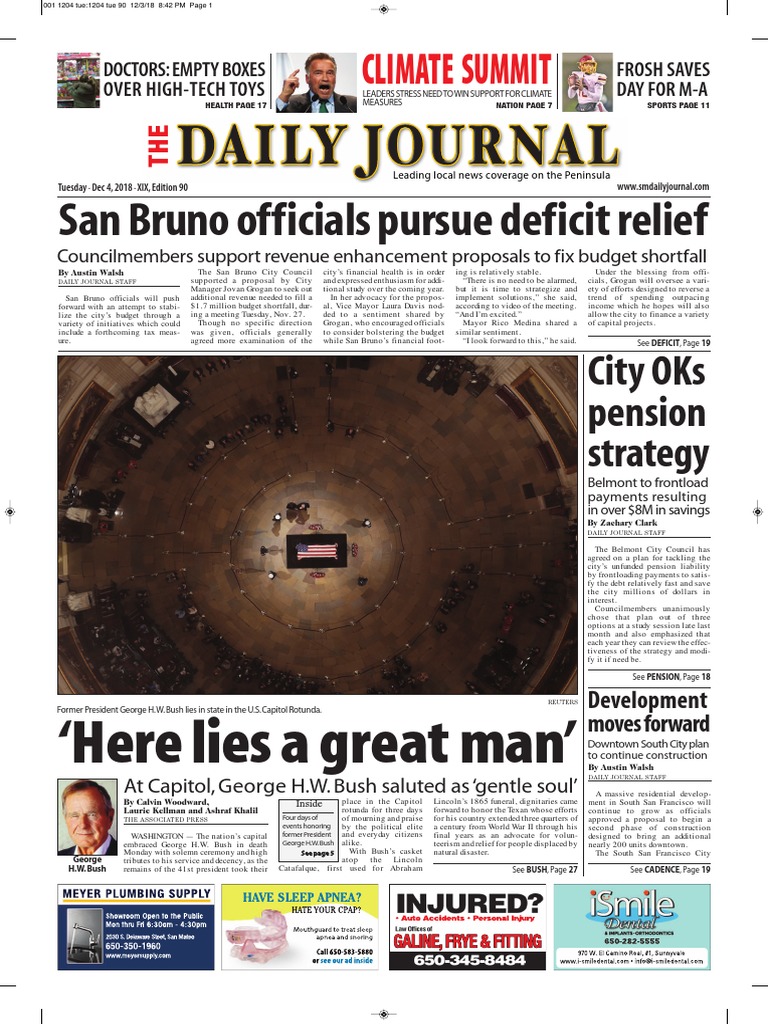 San Mateo Daily Journal 12-04-18 Edition | PDF | Plea | Assault