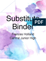 substitute binder 