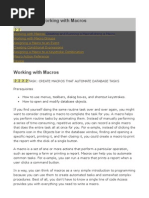 MS Access - Working With Macros