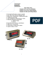 Manual usuario visor peso-tara modelos SC