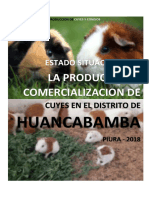 ESTADO SITUACIONAL DE LA PRODUCCION Y COMERCIALIZACION DE CUYES EN EL DISTRITO DE HUANCABAMBA