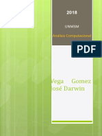 Vega Gomez Joseé Darwin: Análisis Computacional