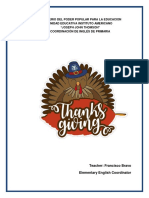 Modelo de Programa Thanksgiving