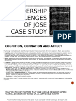 Leadership Challenges of Jose Case Study