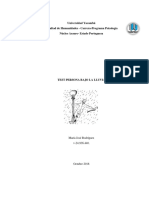 Persona bajo la lluvia: análisis e interpretación del test proyectivo