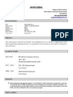 Javid Iqbal CV