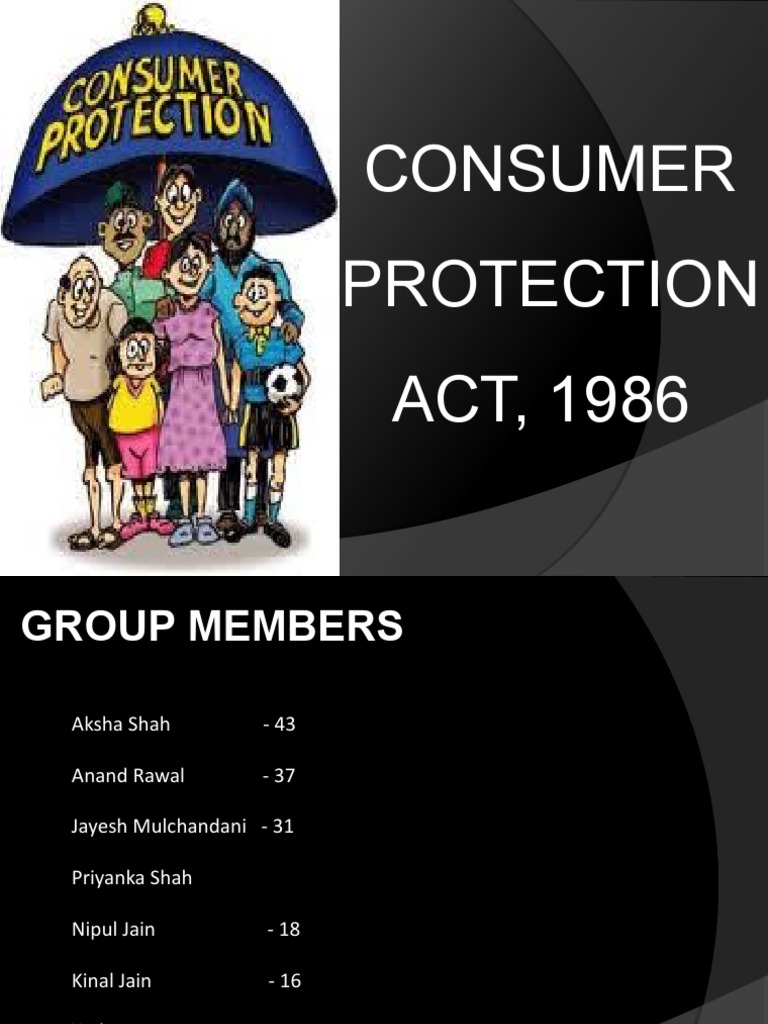 Consumer Protection ACT, 1986 PDF Jurisdiction Common Law