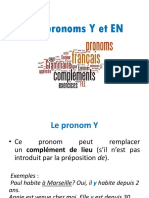 Les Pronoms Y Et EN