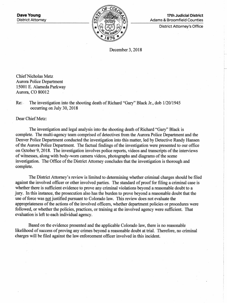 Richard Gary Black Decision Letter PDF