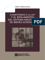 Comentarios A La Ley y Al Reglamento Del Sistema Nacional de Bienes Estatales