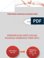 2. Penetapan Prioritas Dalam Program PMKP