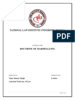 National Law Institute University, Bhopal: A Project On