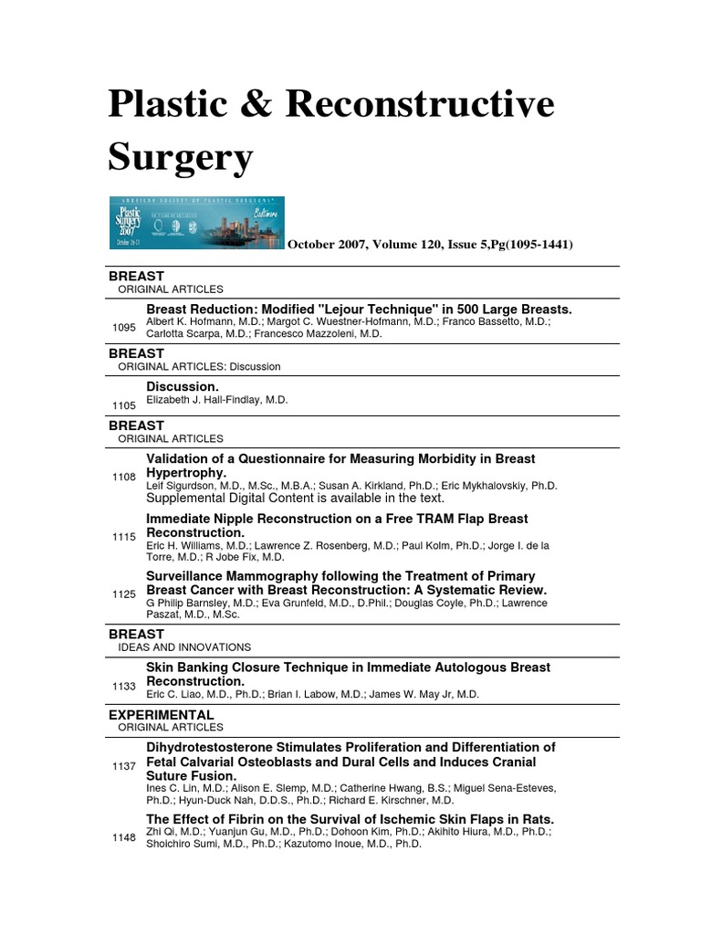 surgical letter medical prophylaxis Surgery  Plastic   (Anatomy) Surgery Organ