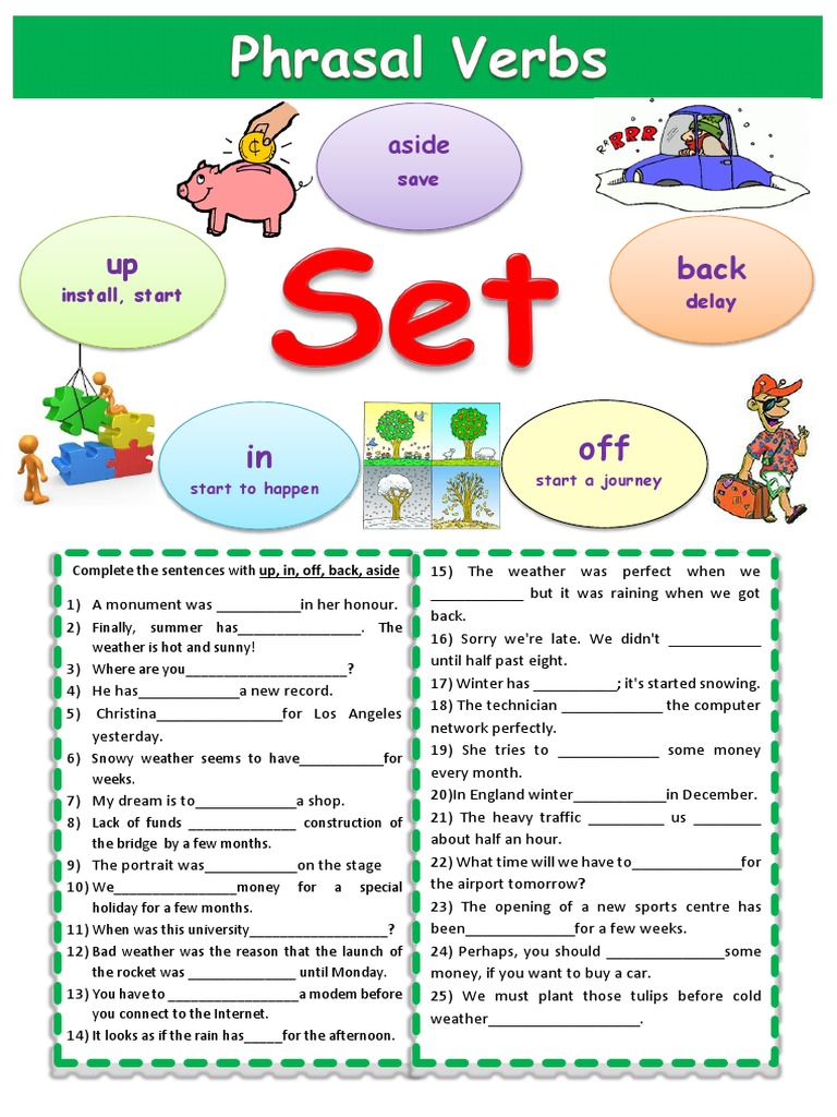 Phrasal Verbs Set | PDF | Morphology | Language Mechanics